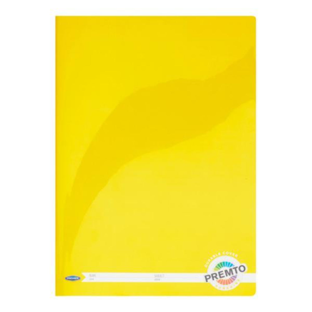 Premto A4 Durable Cover Manuscript Book - 120 Pages - Sunshine Yellow | Stationery Shop UK