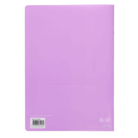 Premto A4 Durable Cover Manuscript Book - 160 Pages - Pastel Wild Orchid