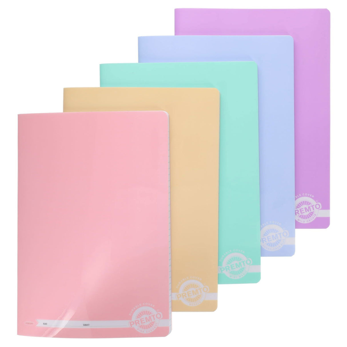 Premto A4 Durable Cover Manuscript Book - 160 Pages - Pastel Wild Orchid | Stationery Shop UK
