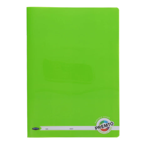 Premto A4 Durable Cover Manuscript Book S1 - 120 Pages - Caterpillar Green | Stationery Shop UK