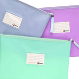 Premto A4+ Extra Durable Storage Wallets - Ice Pastel - Pack of 3 | Stationery Shop UK