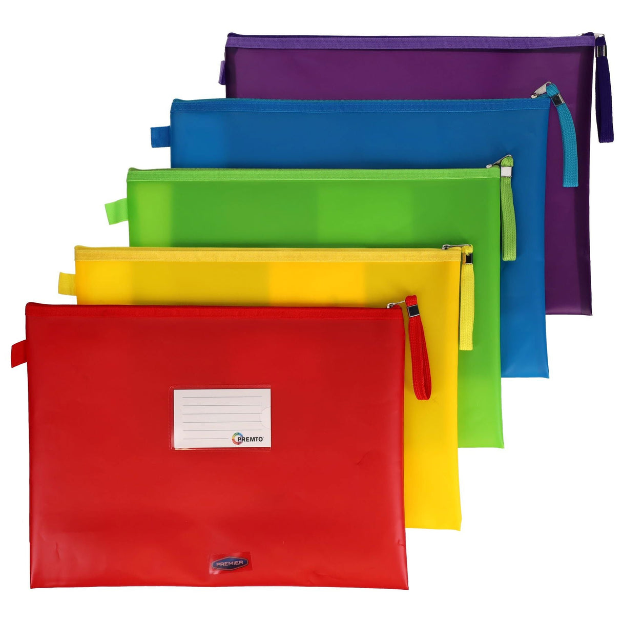 Premto A4+ Extra Durable Storage Wallets - Ice S1 - Pack of 5 | Stationery Shop UK