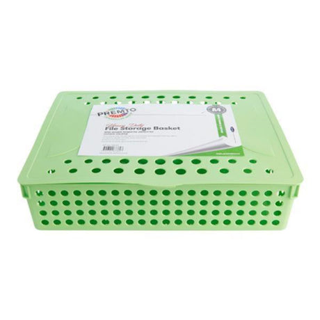 Premto A4 Heavy Duty File Storage - Caterpillar Green-File Boxes-Premto|StationeryShop.co.uk