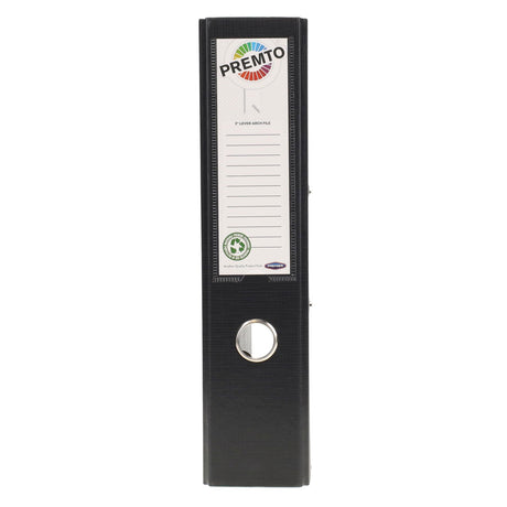 Premto A4 Lever Arch File - Black