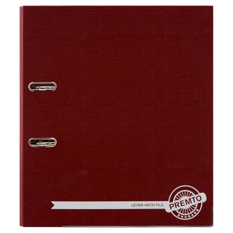 Premto A4 Lever Arch File S-2 - Rhubarb Red