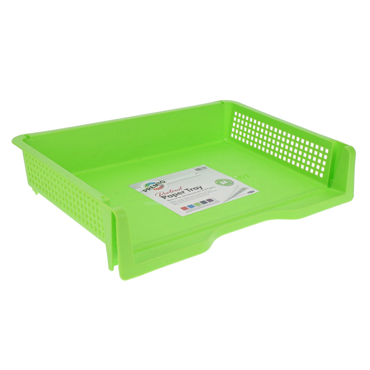 Premto A4 Paper Tray - Caterpillar Green-File Boxes & Storage-Premto | Buy Online at Stationery Shop