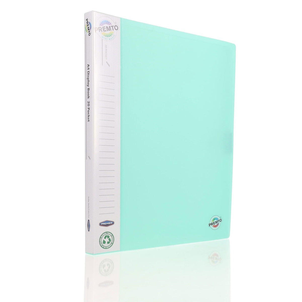 Premto A4 Pocket Display Book - Pastel - 20 Pockets - Pack of 3-Display Books-Premto|StationeryShop.co.uk