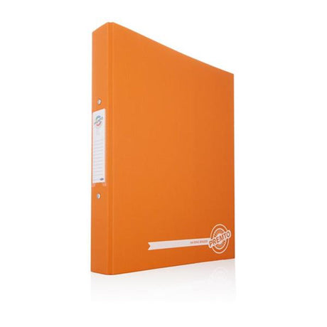 Premto A4 Ring Binder - Neon Orange | Stationery Shop UK