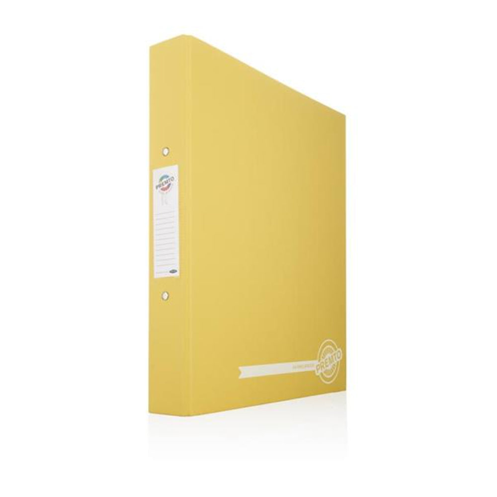 Premto A4 Ring Binder - Neon Yellow | Stationery Shop UK