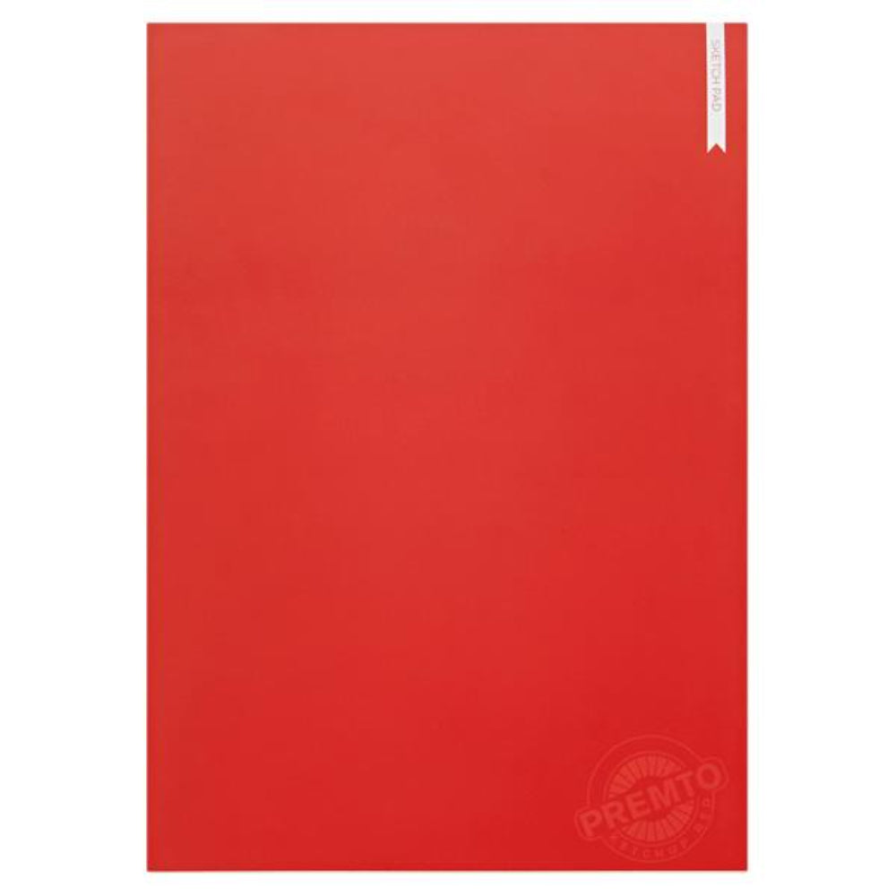 Premto A4 Sketch Pad 30 Sheets - Ketchup Red-Sketch Books-Premto|StationeryShop.co.uk