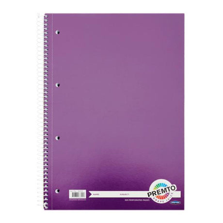 Premto A4 Spiral Notebook - 320 Pages - Grape Juice Purple | Stationery Shop UK