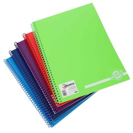 Premto A4 Spiral Notebook PP - 160 Pages - Admiral Blue