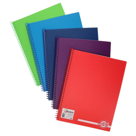 Premto A4 Spiral Notebook PP - 160 Pages - Admiral Blue