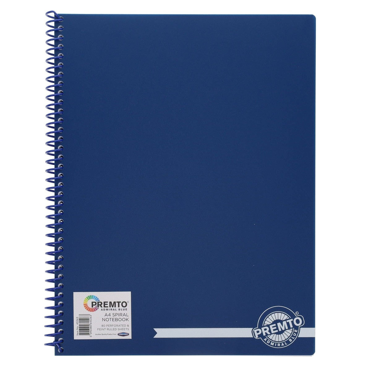 Premto A4 Spiral Notebook PP 160 Pages Admiral Blue Buy Online at Stationery Shop