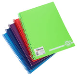 Premto A4 Spiral Notebook PP - 160 Pages - Caterpillar Green-A4 Notebooks-Premto|StationeryShop.co.uk