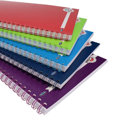 Premto A4 Wiro Notebook - 200 Pages - Grape Juice