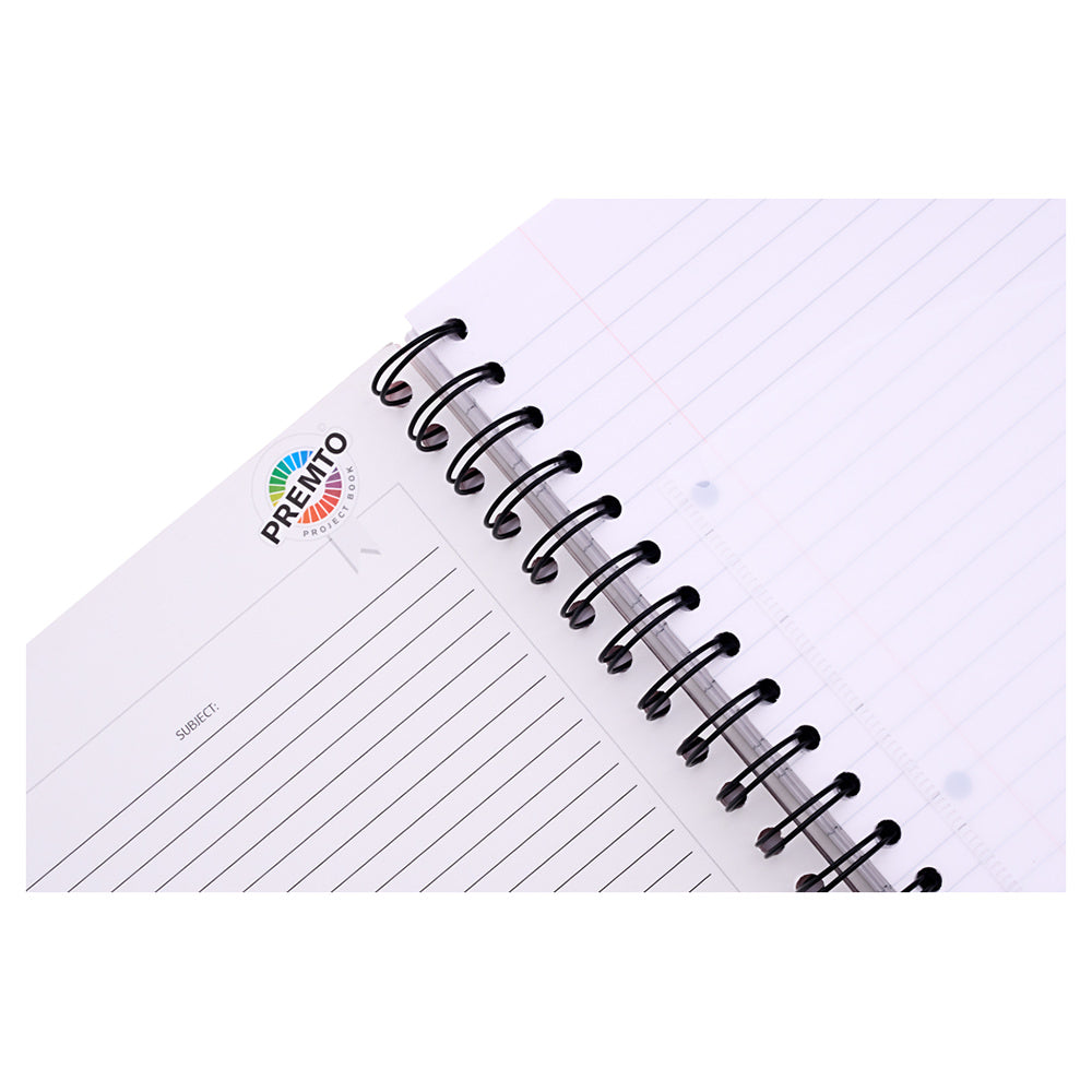 Premto A5 5 Subject Project Book - 250 Pages - Ketchup Red | Stationery Shop UK