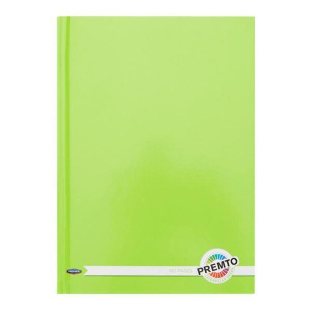 Premto A5 Hardover Notebook - 160 Pages - Caterpillar Green | Stationery Shop UK