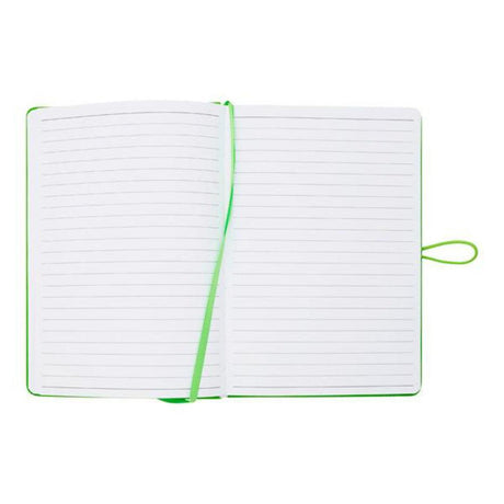 Premto A5 PU Leather Hardcover Notebook with Elastic Closure - 192 Pages - Caterpillar Green