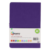Premto A5 PU Leather Hardcover Notebook with Elastic Closure - 192 Pages - Grape Juice Purple | Stationery Shop UK
