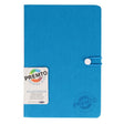 Premto A5 PU Leather Hardcover Notebook with Elastic Closure - 192 Pages - Printer Blue