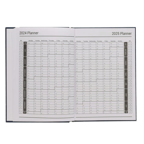 Premto A5 Week To View Academic Diary 2024-2025 - Printer Blue