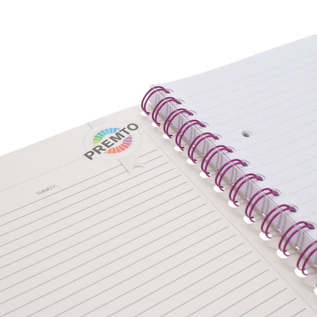 Premto A5 Wiro Notebook - 200 Pages - Grape Juice | Stationery Shop UK