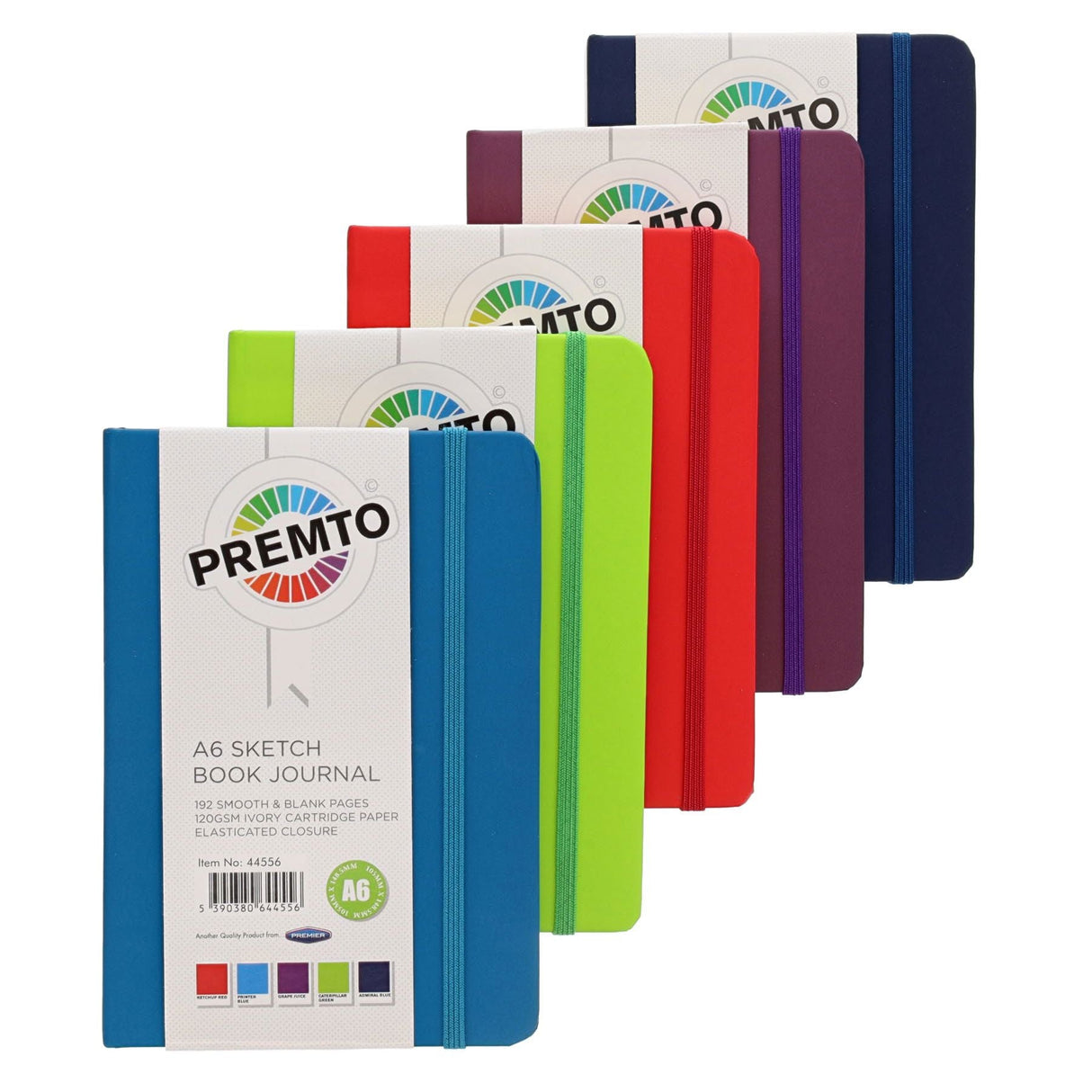 Premto A6 Journal & Sketch Book - 192 Pages - Caterpillar Green | Stationery Shop UK