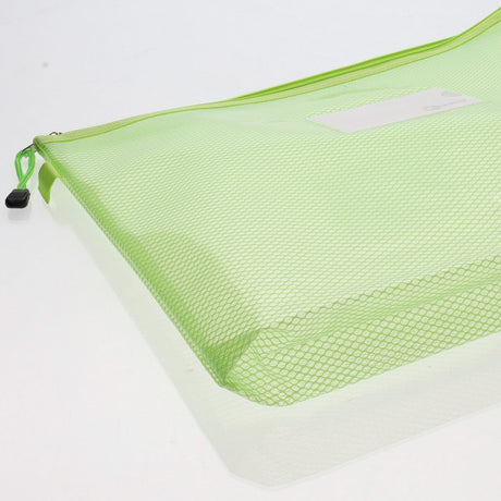 Premto B4+ Ultramesh Expanding Wallet with Zip - Caterpillar Green-Mesh Wallet Bags-Premto|StationeryShop.co.uk