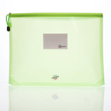 Premto B4+ Ultramesh Expanding Wallet with Zip - Caterpillar Green | Stationery Shop UK