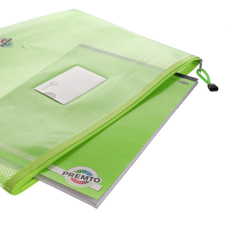 Premto B4+ Ultramesh Expanding Wallet with Zip - Caterpillar Green