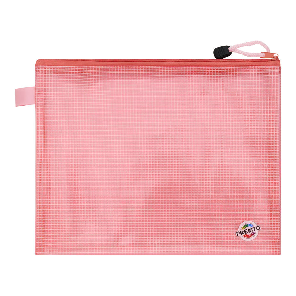 Premto B5 Extra Durable Mesh Wallet - Pink Sherbet | Stationery Shop UK