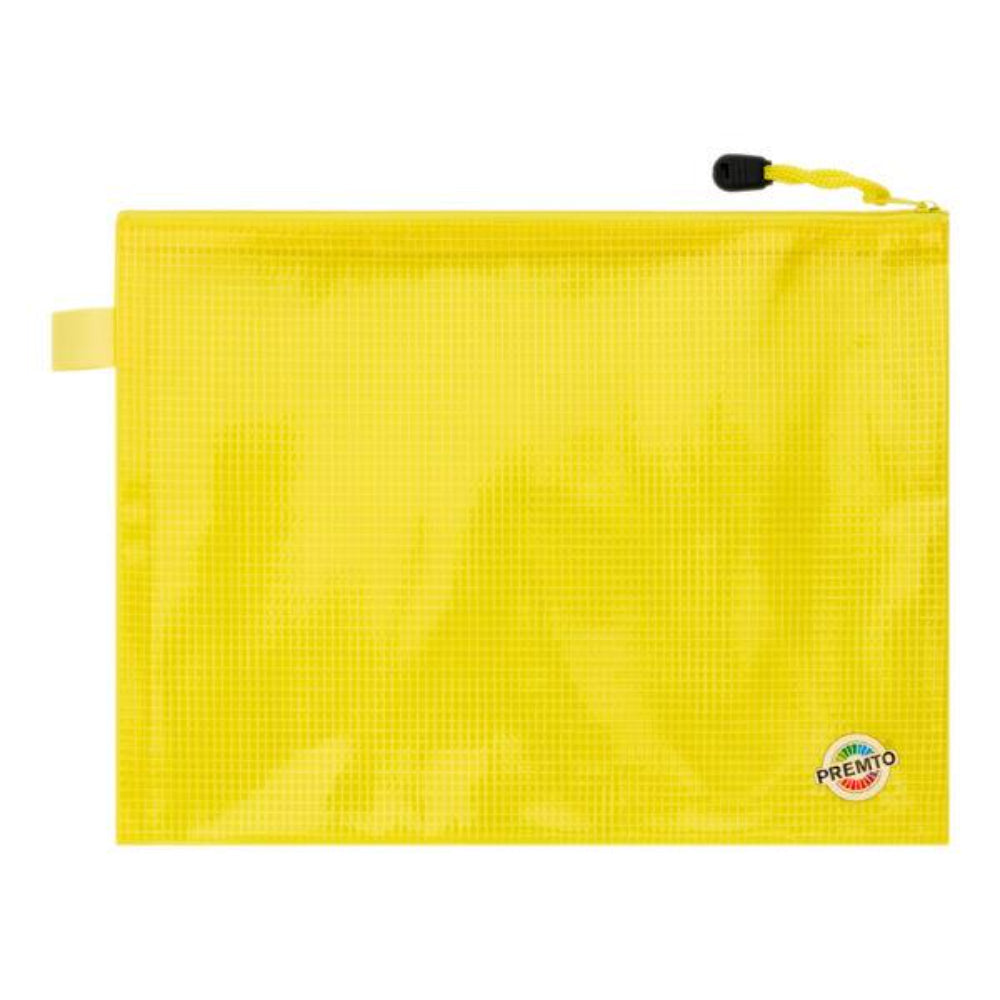 Premto B5 Extra Durable Mesh Wallet - Primrose Yellow | Stationery Shop UK