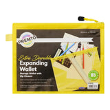 Premto B5 Extra Durable Mesh Wallet - Primrose Yellow | Stationery Shop UK