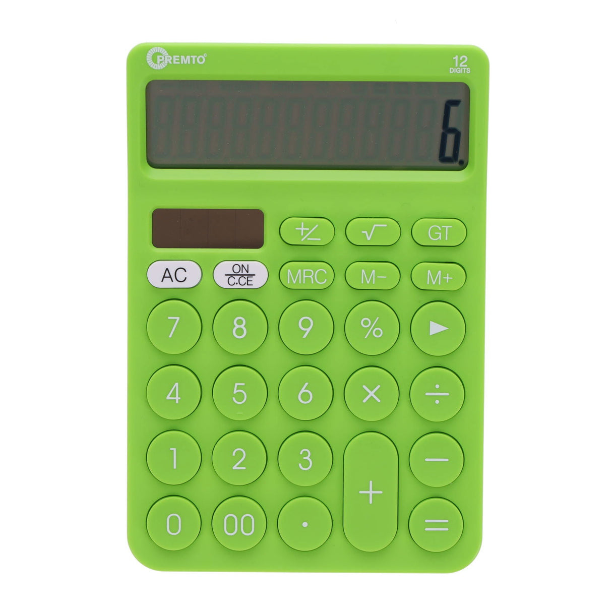 Premto Desktop Calculator - Caterpillar Green