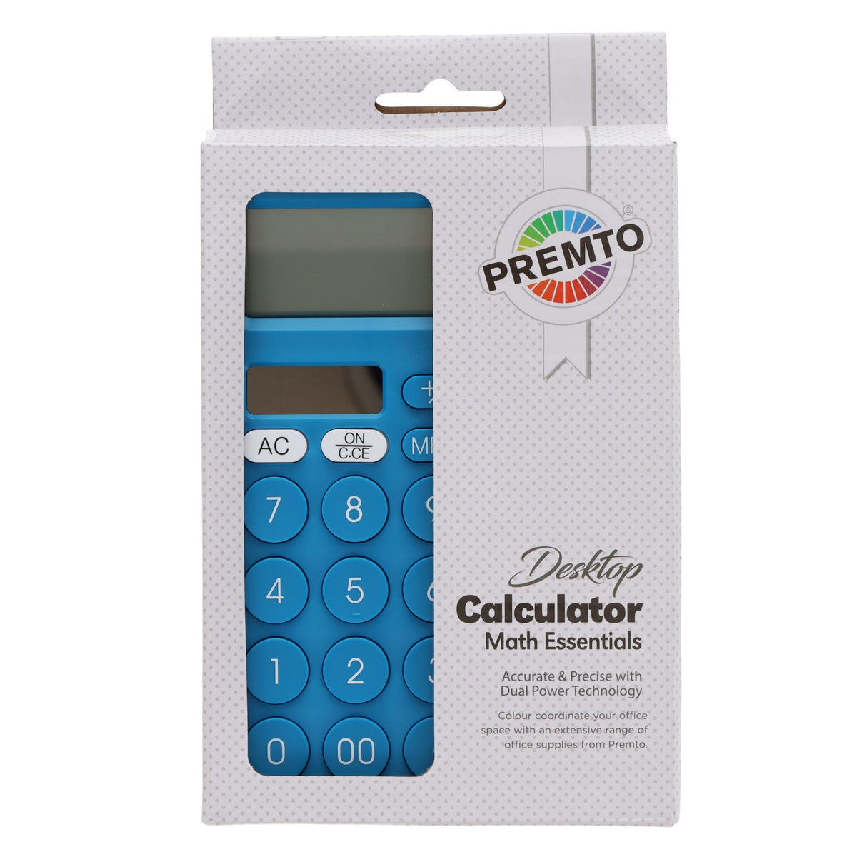 Premto Desktop Calculator - Printer Blue