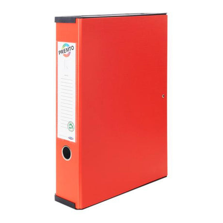 Premto Heavy Duty Box File - Ketchup Red | Stationery Shop UK
