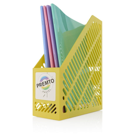 Premto Magazine Organiser - Pastel - Primrose Yellow