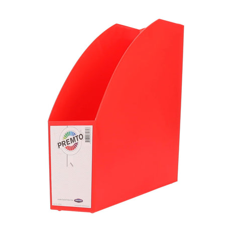 Premto Magazine Organiser Solid - Ketchup Red-Magazine Organiser-Premto|StationeryShop.co.uk