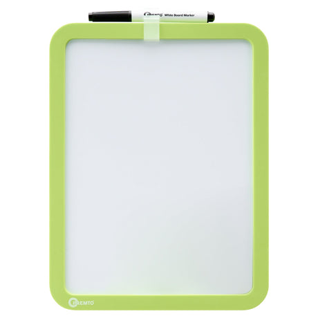 Premto Magnetic White Board With Dry Wipe Marker - Caterpillar Green - 285x215mm | Stationery Shop UK