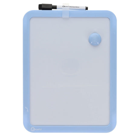 Premto Magnetic White Board With Dry Wipe Marker - Cornflower Blue - 285x215mm | Stationery Shop UK