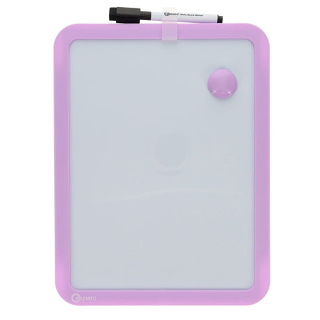 Premto Magnetic White Board With Dry Wipe Marker - Wild Orchid - 285x215mm | Stationery Shop UK