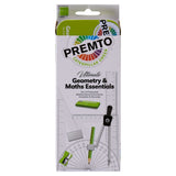 Premto Maths Set - Caterpillar Green - 9 Pieces-Math Sets-Premto|StationeryShop.co.uk