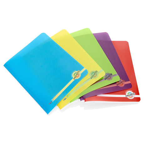 Premto Multipack | 9x7 Durable Cover Exercise Books - 128 Pages - Pack of 5 | Stationery Shop UK