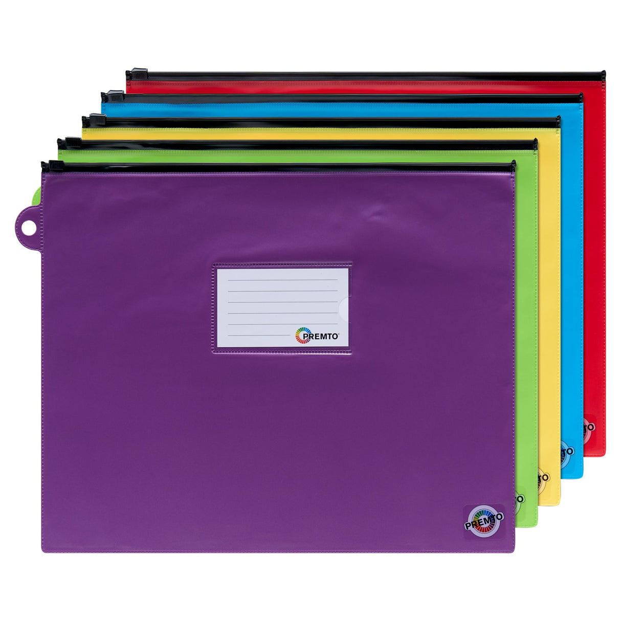 Premto Multipack| Extra Durable Storage Pvc Wallet - A4+ Pack of 5 | Stationery Shop UK