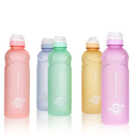 Premto Multipack | Pastel 500ml Stealth Soft Touch Bottle - Pack of 5