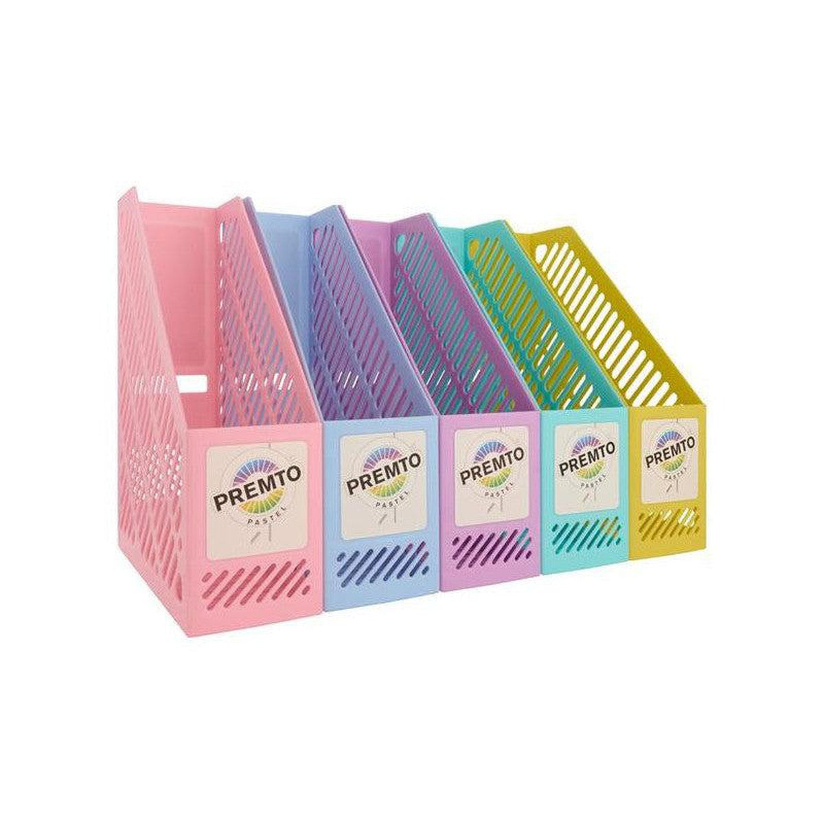 Premto Multipack | Pastel Magazine Organiser - Pack of 5