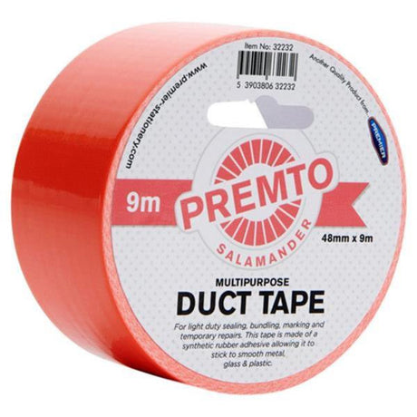 Premto Neon Multipurpose Duct Tape - 48mm x 9m - Salamander | Stationery Shop UK