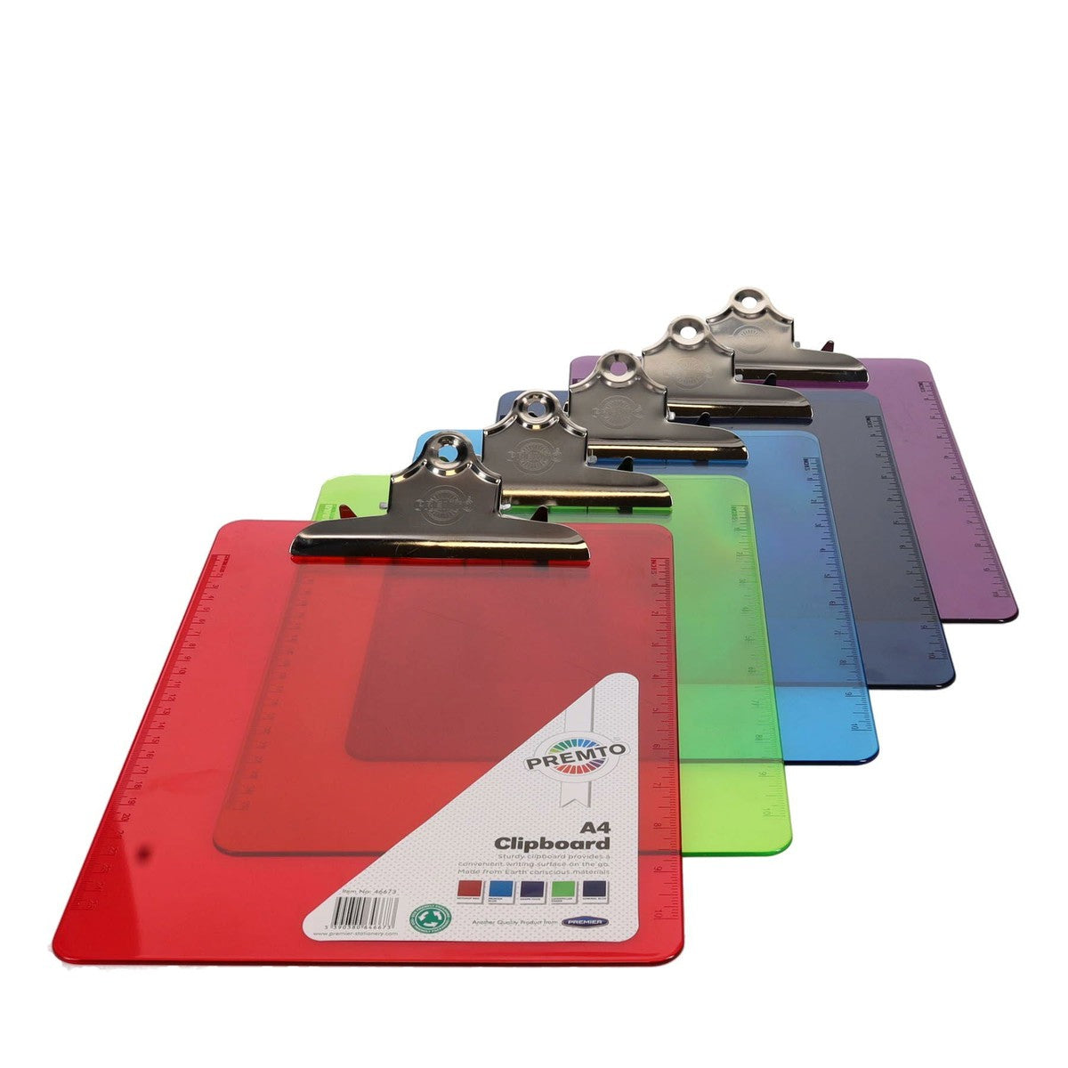 Premto Original A4 Clipboard Transparent - Pack of 5