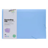 Premto Pastel A4+ 12 Part Expanding File - Cornflower Blue | Stationery Shop UK